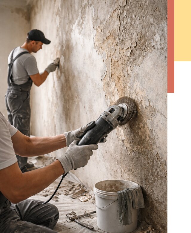 Снятие и удаление краски со стен в Мелеузе от 2148 руб. — ОТДЕЛОЧНИК-Млз