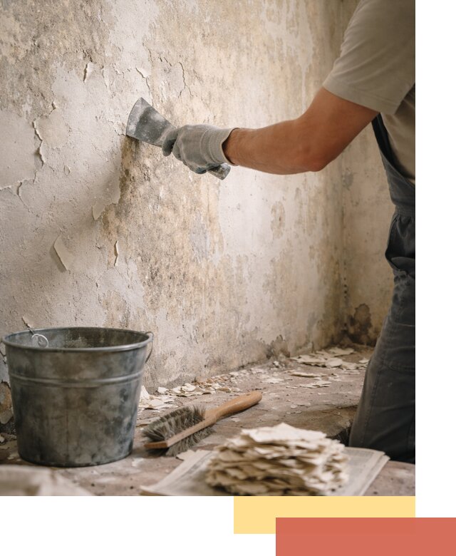 Удаление старой краски со стен в Мелеузе качественно и быстро