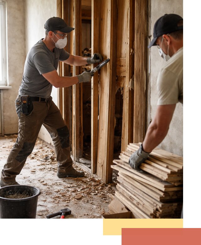 Демонтаж деревянных перегородок в Мелеузе быстро и аккуратно