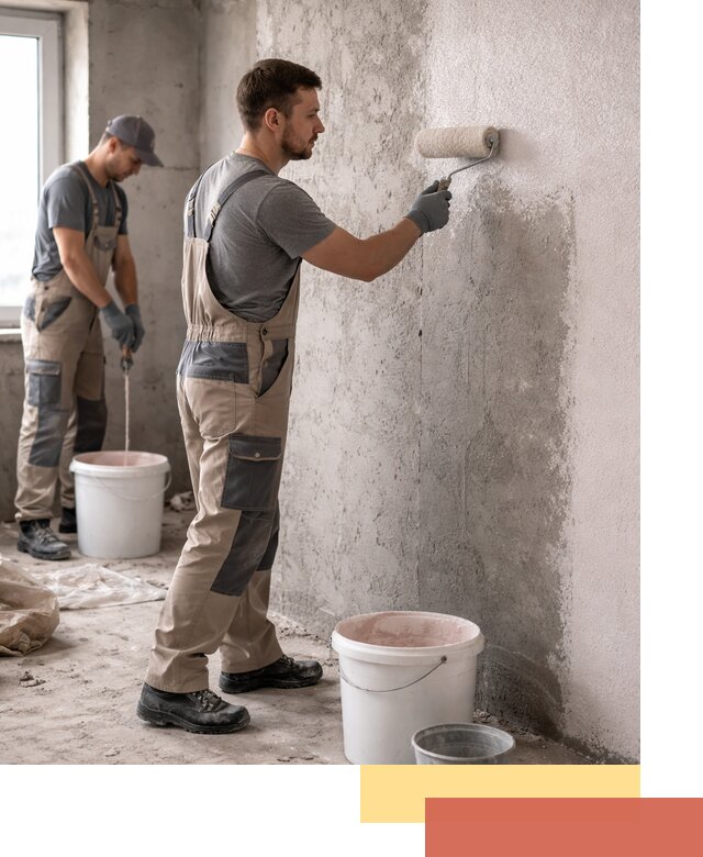 Нанесение бетоноконтакта на стены в Мелеузе для последующей отделки