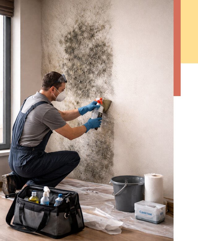 Удаление плесени со стен в Мелеузе от 2199 руб. — быстро и недорого | ОТДЕЛОЧНИК-Млз