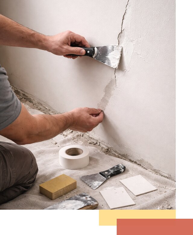 Заделка трещин и сколов в стенах и потолках в Мелеузе