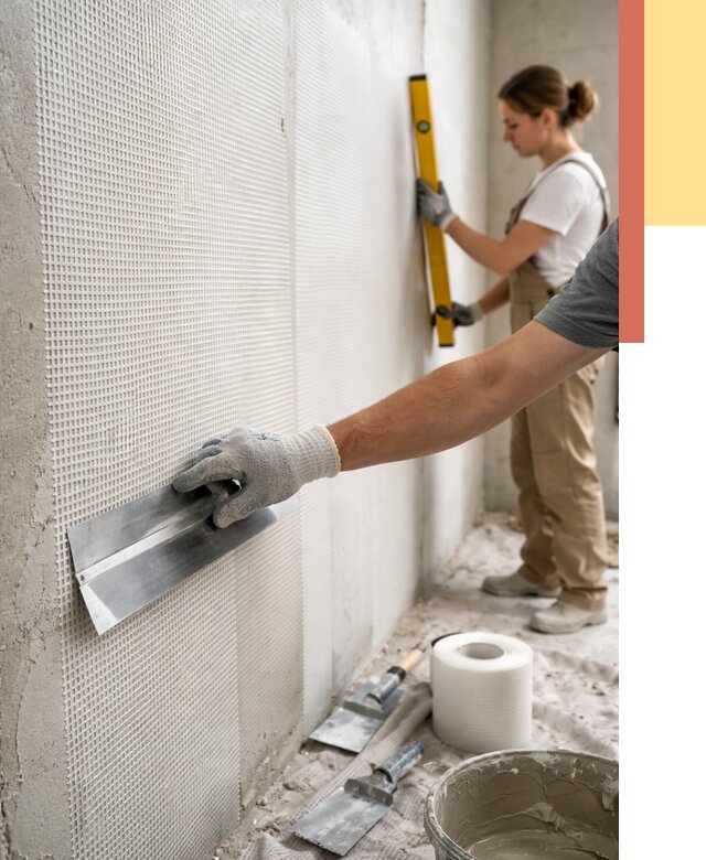 Армирование стен стеклосеткой в Мелеузе от 3273 руб. под ключ | ОТДЕЛОЧНИК-Млз