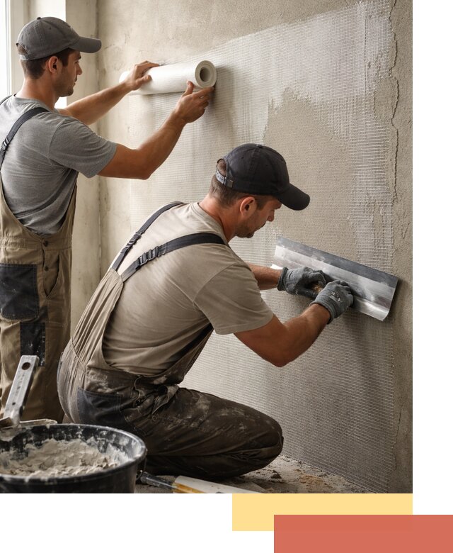 Армирование стен стеклосеткой в Мелеузе для прочной отделки