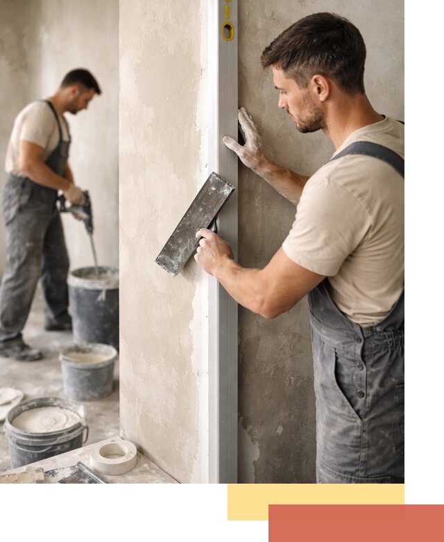 Выведение углов стен в Мелеузе: монтаж и оштукатуривание