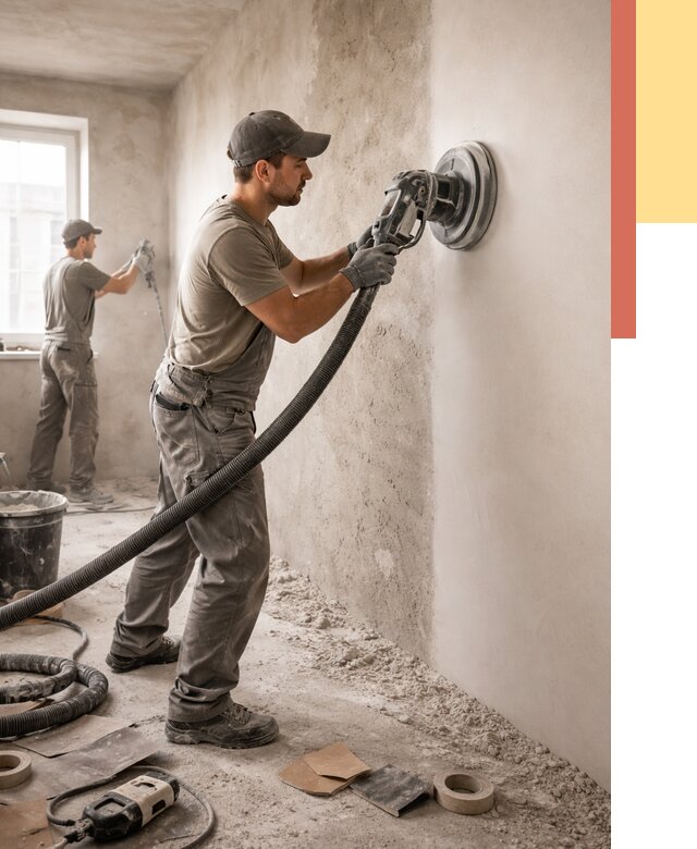 Шлифовка стен в Мелеузе от 1227 руб/м2 — быстро и недорого | ОТДЕЛОЧНИК-Млз