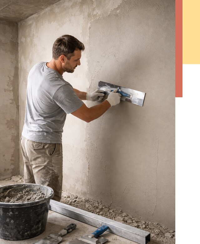 Штукатурка стен без маяков в Мелеузе от 7365 руб/м2 — услуги и цена | ОТДЕЛОЧНИК-Млз