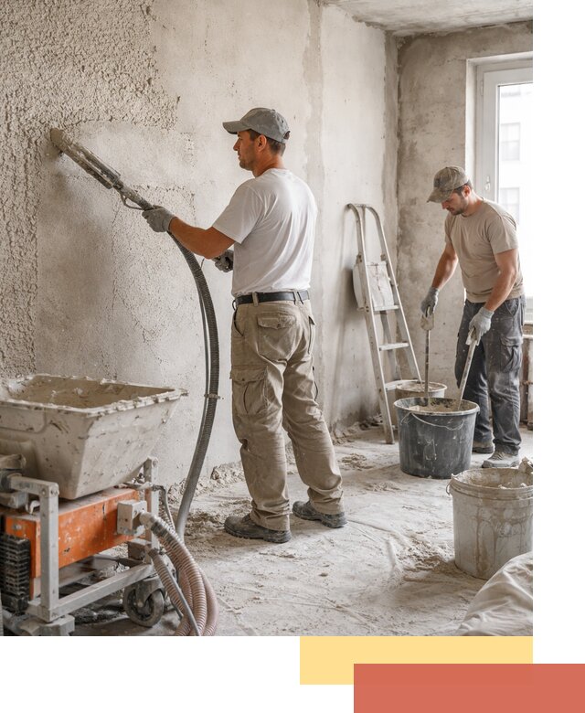 Машинная штукатурка стен в Мелеузе — быстро и качественно