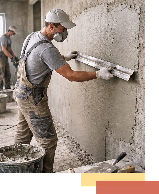 Штукатурка бетонных стен в Мелеузе качественно и долговечно