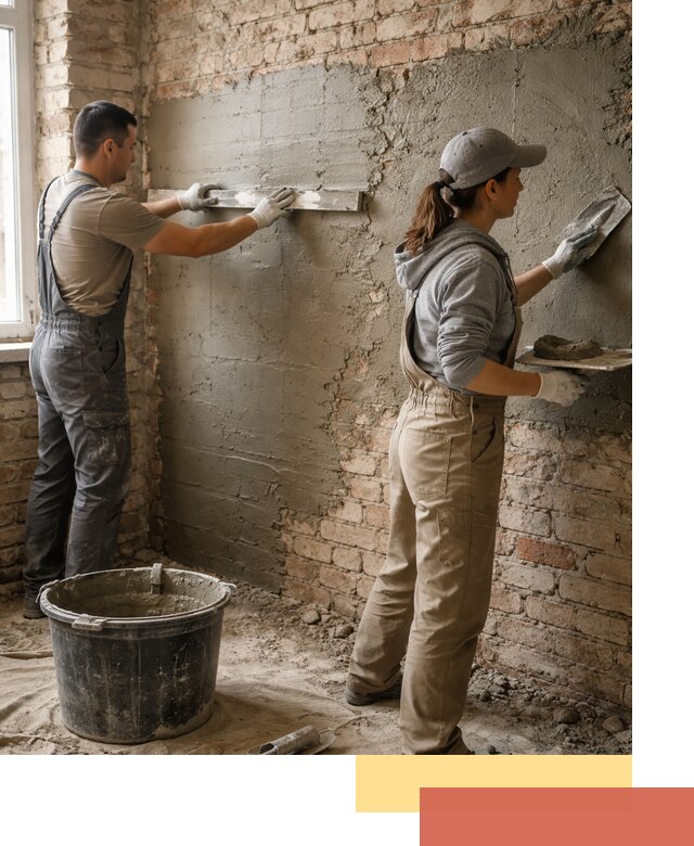 Штукатурка кирпичных стен в Мелеузе — качественно и надежно