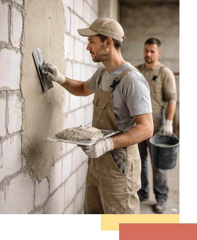 Штукатурка стен из газобетона в Мелеузе под ключ