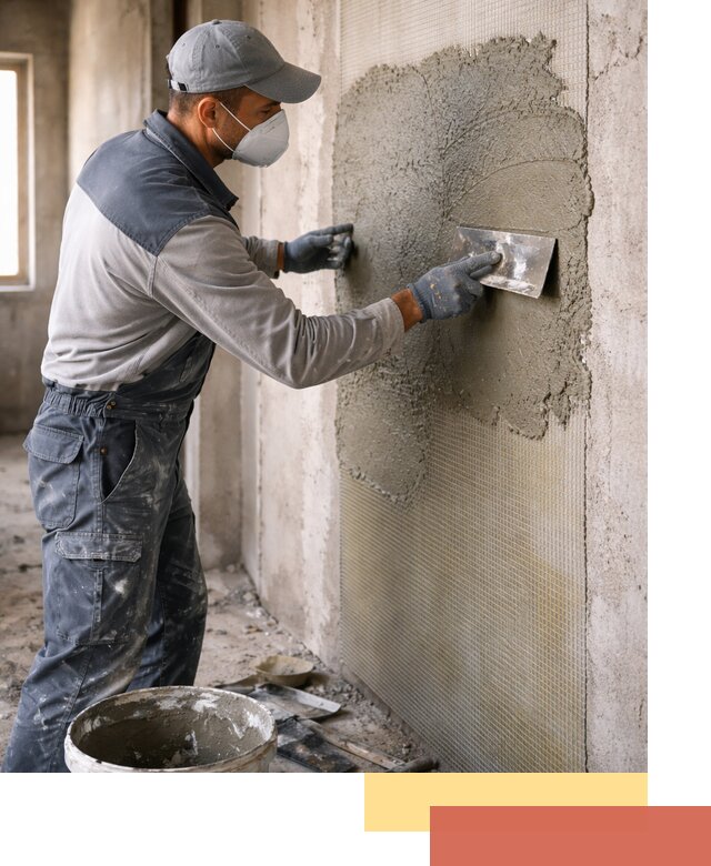 Штукатурка стен по сетке в Мелеузе под ключ качественно и быстро