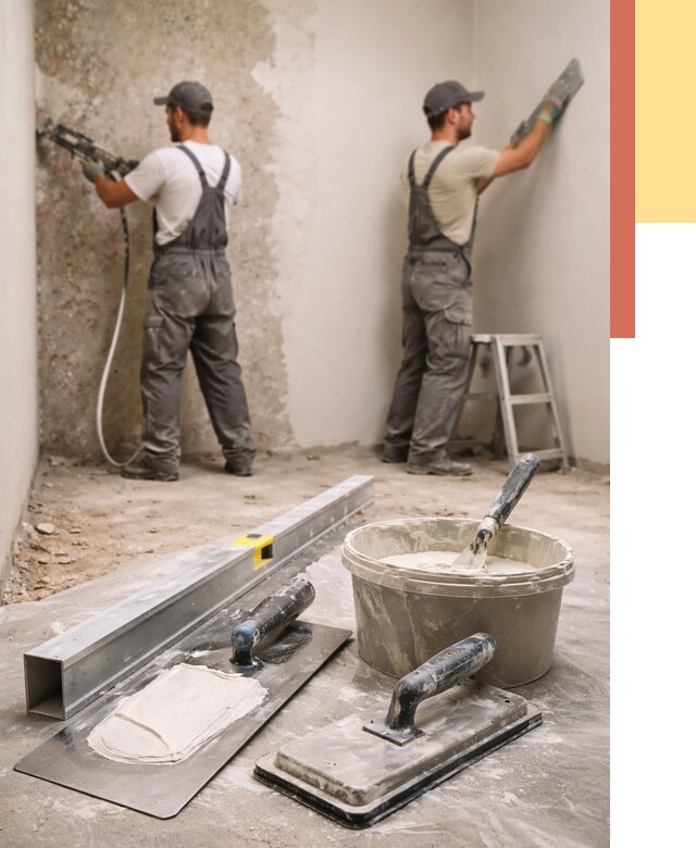 Штукатурка стен под обои в Мелеузе от 4603 руб./м2 — выравнивание под обои | ОТДЕЛОЧНИК-Млз