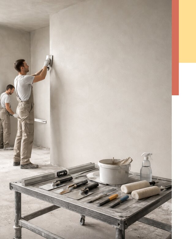 Штукатурка стен под покраску в Мелеузе от 4603 руб./м² — качественно и недорого | ОТДЕЛОЧНИК-Млз