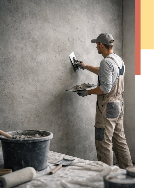 Декоративная штукатурка под бетон в Мелеузе от 2557 руб./м² — нанесение под ключ | ОТДЕЛОЧНИК-Млз