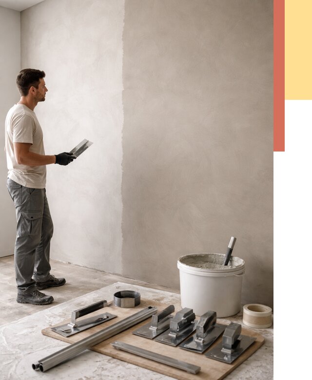 Нанесение микроцемента на стены в Мелеузе от 3273 руб./м2 под ключ | ОТДЕЛОЧНИК-Млз