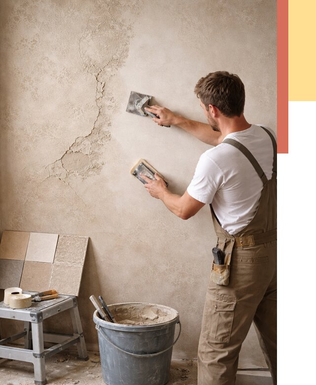 Ремонт декоративной штукатурки в Мелеузе от 4603 руб. под ключ | ОТДЕЛОЧНИК-Млз