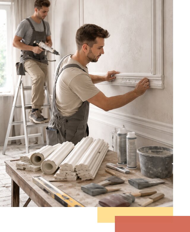 Монтаж лепнины на стены в Мелеузе профессионально и качественно