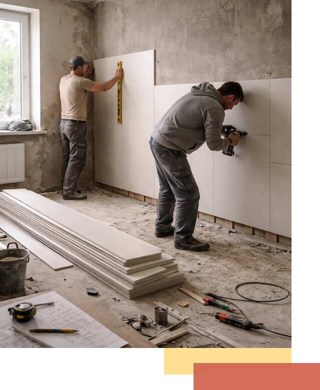 Монтаж ПВХ панелей на стены в Мелеузе качественно и быстро