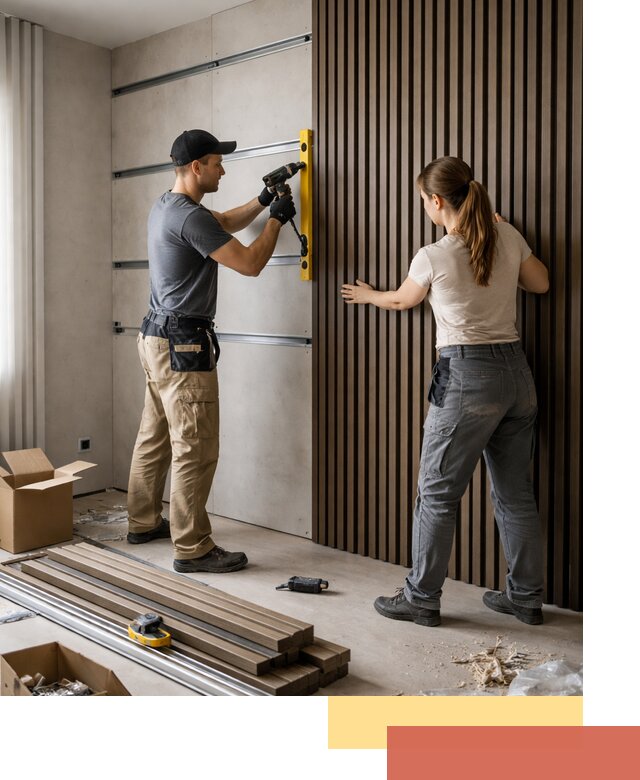 Монтаж реечных панелей на стены в Мелеузе