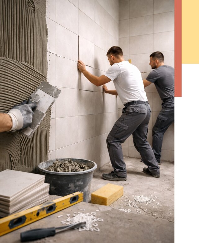 Укладка плитки на стены в Мелеузе от 869 руб. — качественно и недорого | ОТДЕЛОЧНИК-Млз