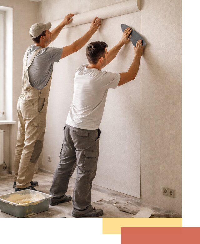 Поклейка виниловых обоев в Мелеузе профессионально и качественно