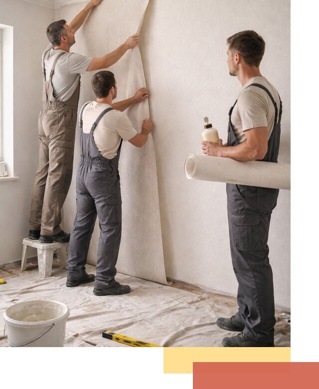 Оклейка стен обоями в Мелеузе — качественно и профессионально