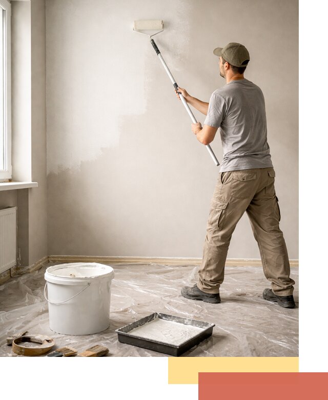 Покраска стен латексной краской в Мелеузе качественно и быстро