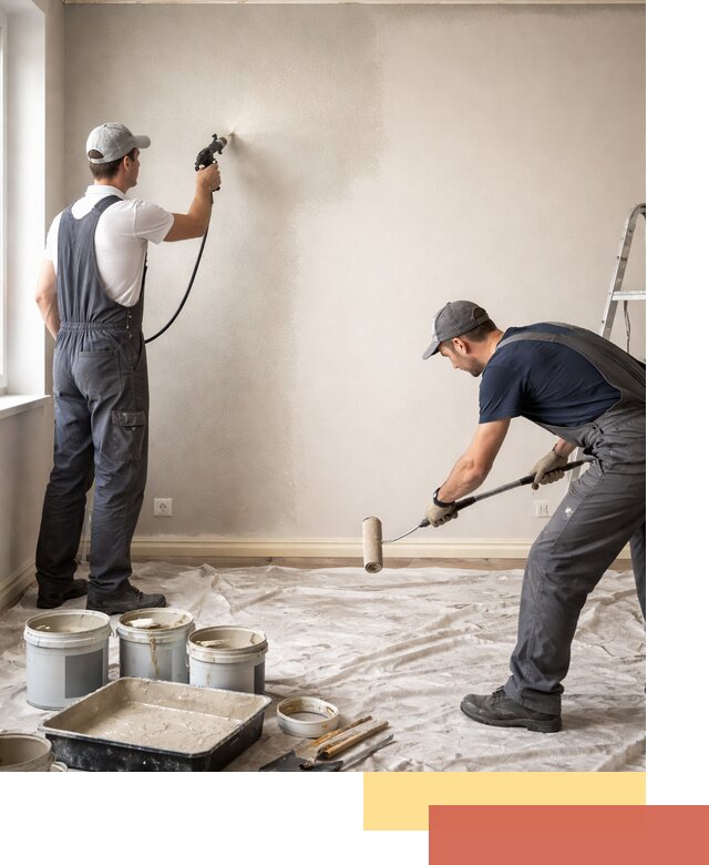 Покраска стен моющейся краской и защита поверхностей в Мелеузе