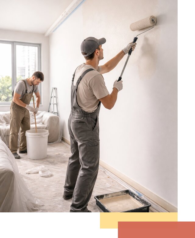 Покраска стен в офисе в Мелеузе — быстрый и качественный ремонт