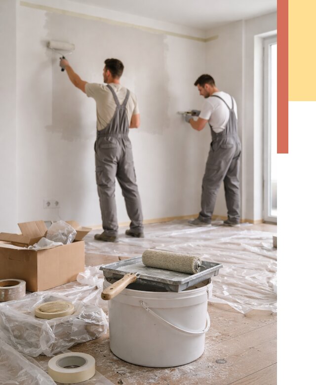 Покраска стен в квартире в Мелеузе от 2557 руб/м2 — быстро и недорого | ОТДЕЛОЧНИК-Млз