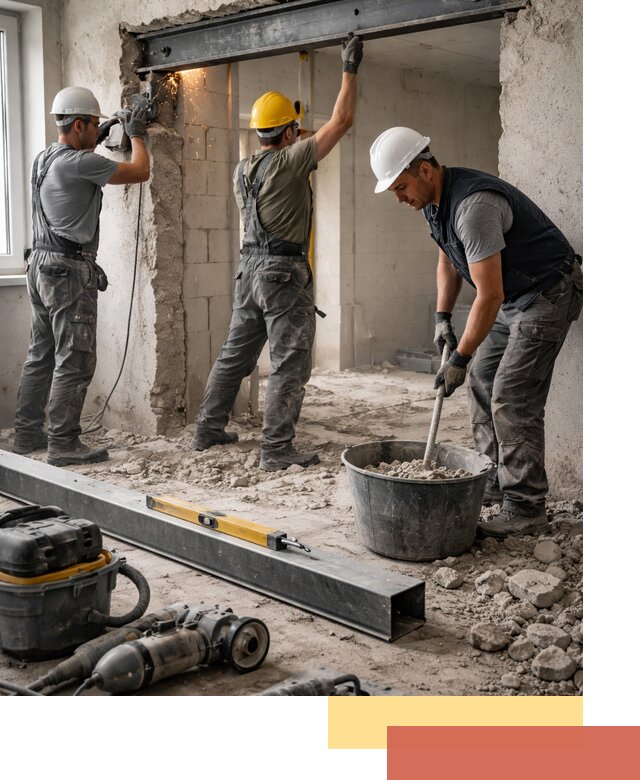 Создание проемов в стенах и несущих конструкциях в Мелеузе