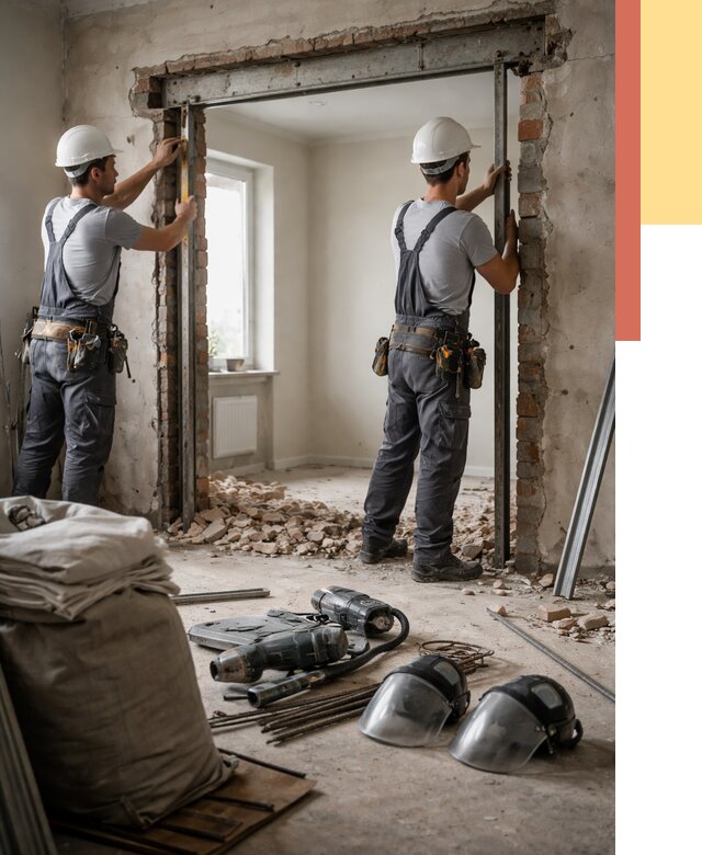 Расширение дверного проема в Мелеузе от 12786 руб. под ключ | ОТДЕЛОЧНИК-Млз