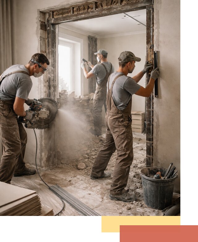 Расширение дверного проема под установку новой двери в Мелеузе