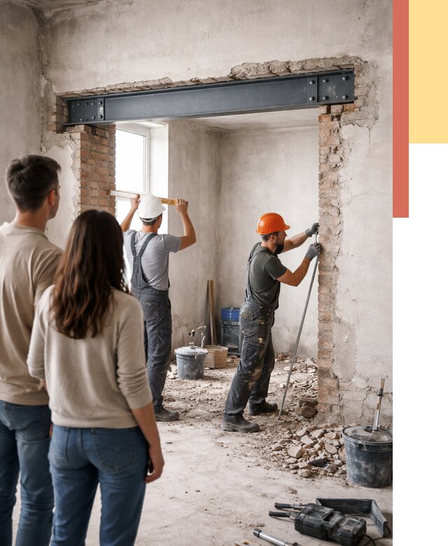 Усиление проема в стене в Мелеузе от 9718 руб. — усиление дверного проема металлоконструкцией | ОТДЕЛОЧНИК-Млз