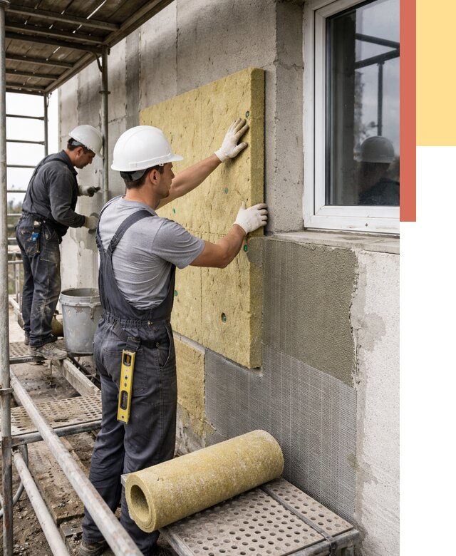 Утепление стен в Мелеузе от 4398 руб. под ключ — быстро и недорого | ОТДЕЛОЧНИК-Млз