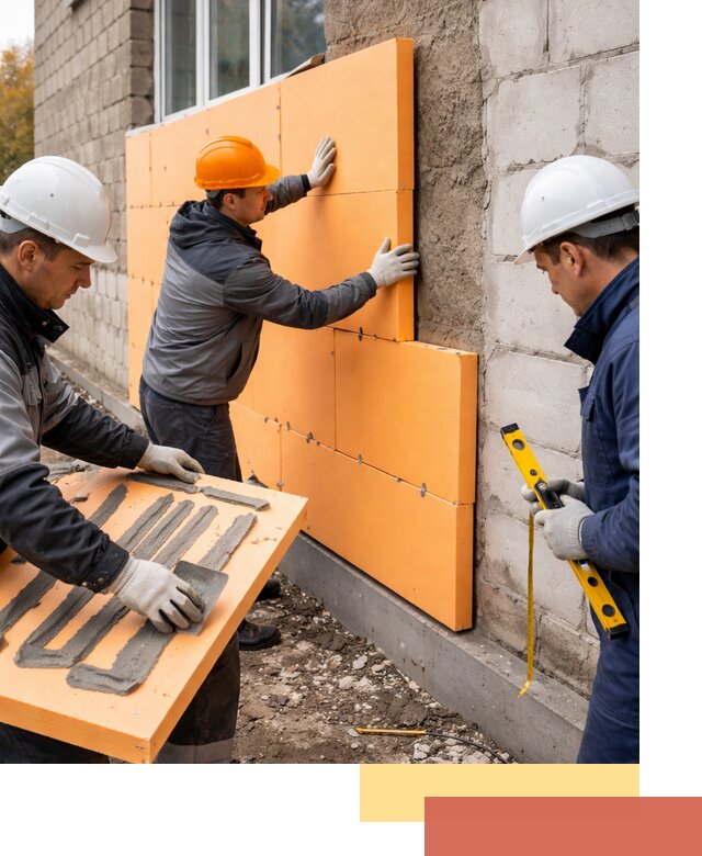 Утепление фасада пеноплексом под ключ в Мелеузе