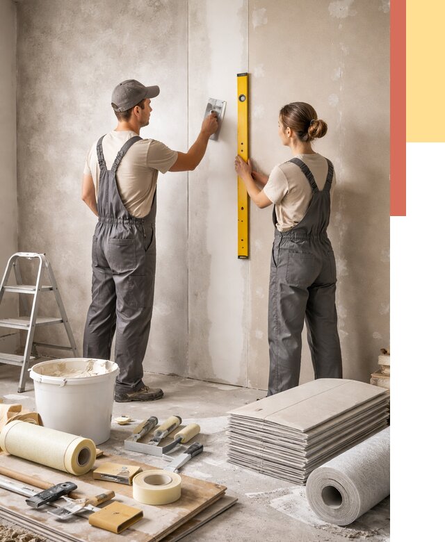 Отделка стен в Мелеузе от 1534 руб/м² — недорого, быстро, под ключ | ОТДЕЛОЧНИК-Млз