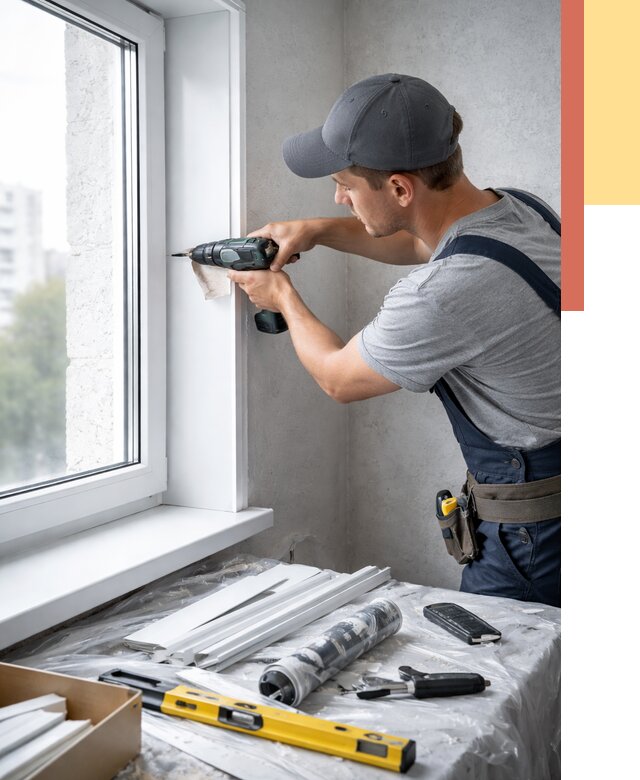 Установка пластиковых откосов в Мелеузе от 2302 руб. | ОТДЕЛОЧНИК-Млз монтаж, быстро и недорого