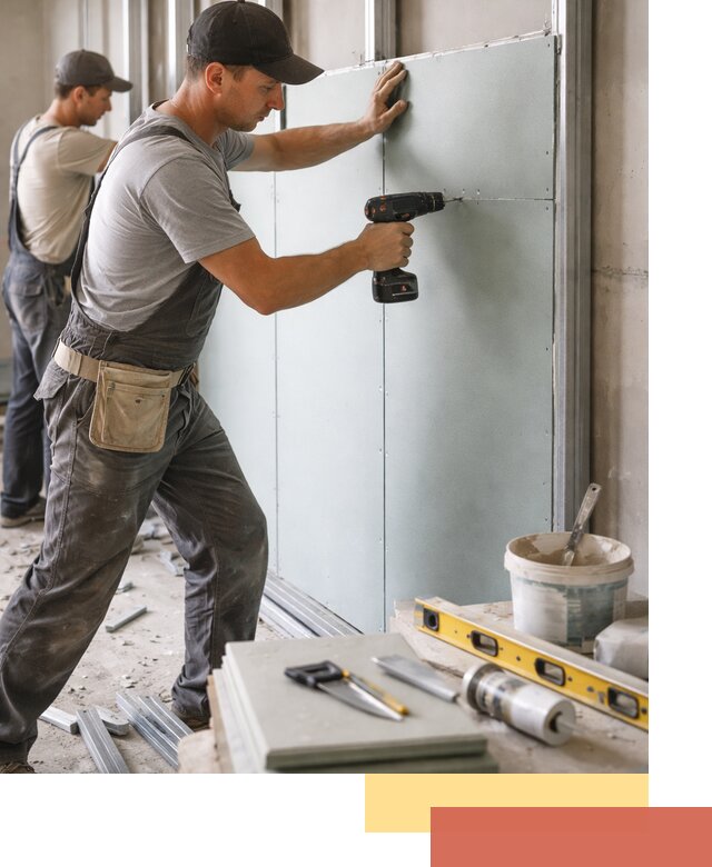 Кладка влагостойких перегородок ПГП в Мелеузе