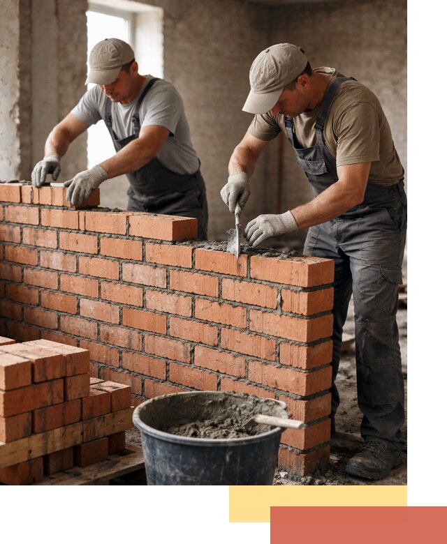 Кладка кирпичных перегородок под ключ в Мелеузе