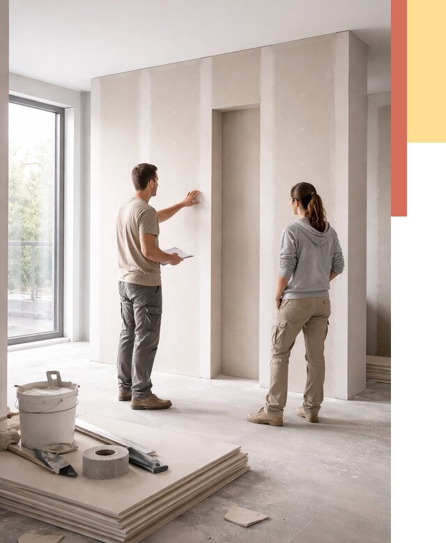 Зонирующая перегородка из гипсокартона в Мелеузе от 2864 руб. под ключ | ОТДЕЛОЧНИК-Млз