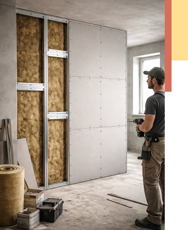 Усиленная перегородка под навеску в Мелеузе от 13093 руб. — монтаж под ключ | ОТДЕЛОЧНИК-Млз