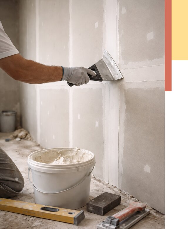 Шпаклевка перегородок из гипсокартона в Мелеузе от 2557 руб. — услуги ОТДЕЛОЧНИК-Млз