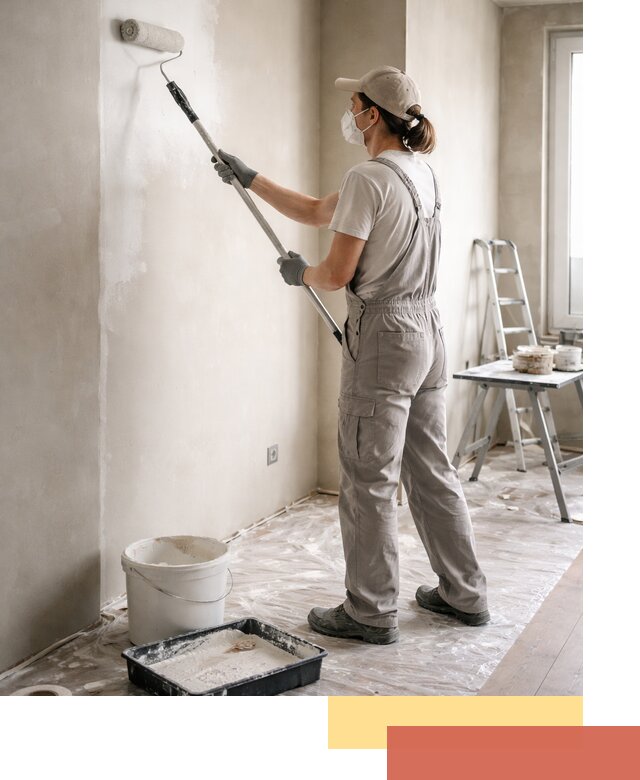 Покраска перегородок из гипсокартона в Мелеузе качественно и недорого