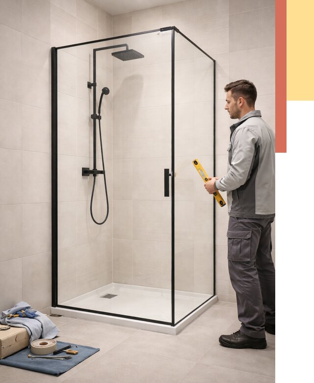 Стеклянные перегородки для душа в Мелеузе от 12786 руб. | Монтаж под ключ — ОТДЕЛОЧНИК-Млз