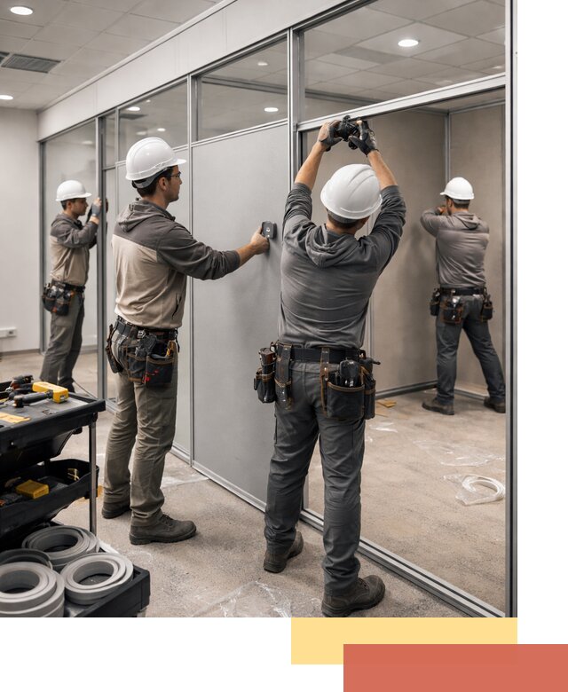 Мобильные офисные перегородки под ключ в Мелеузе