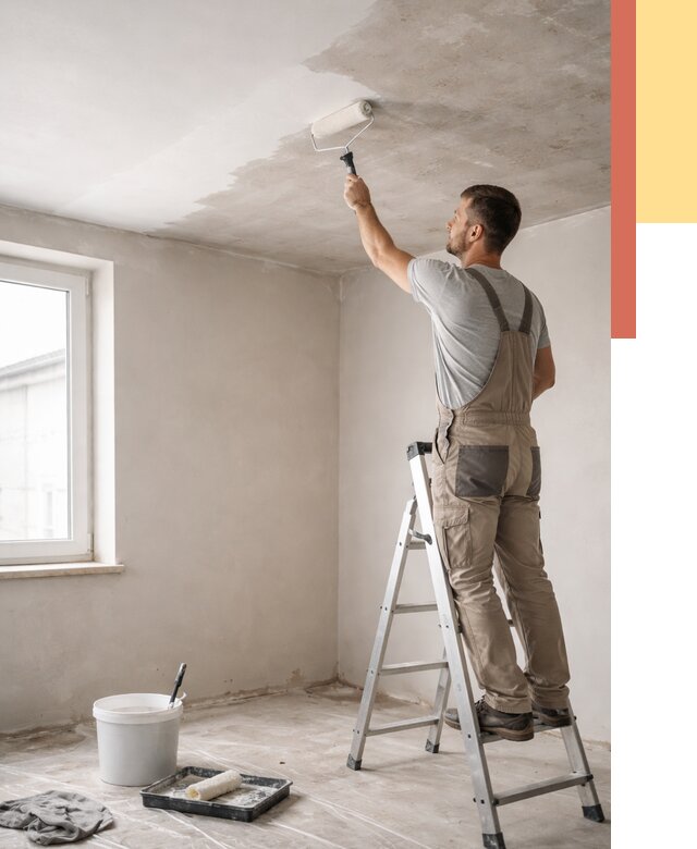 Грунтовка потолка в Мелеузе от 2557 руб. — быстро и недорого | ОТДЕЛОЧНИК-Млз