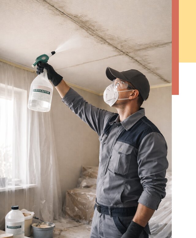 Антисептическая обработка потолка в Мелеузе от 2557 руб. | ОТДЕЛОЧНИК-Млз