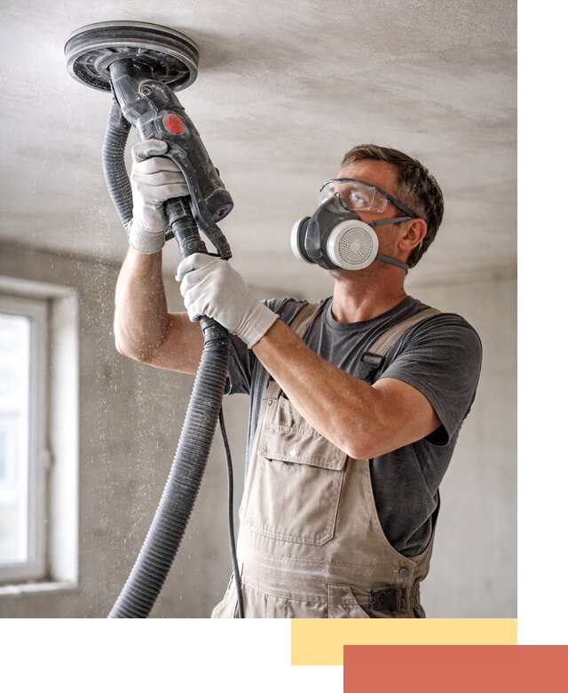 Шлифовка потолка в Мелеузе — качественная подготовка под отделку